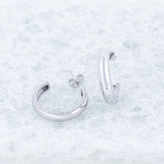Beaded Inner Hoop Earrings- Studio