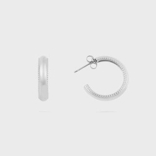 Beaded Inner Hoop Earrings- Main