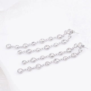 Double Stone Dangle Earrings- Studio