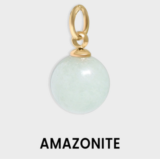 Semi Precious Natural Stone Charm