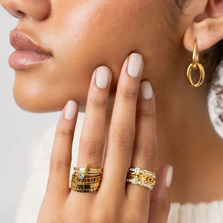 Double Hoop Dangle Earrings