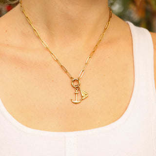 Paperclip Charm Keeper Necklace