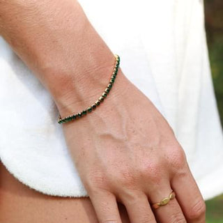 Gold Birthstone Tennis Bracelet