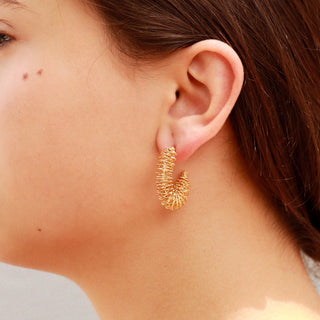 Statement Spiral Hoop Earrings