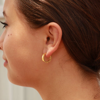 Geometric Huggie Hoop Earrings