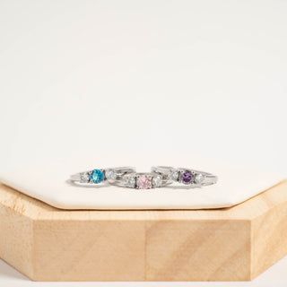 Radiant Birthstone Ring