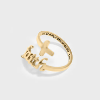 Adjustable Faith Ring