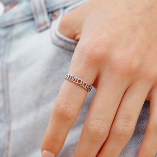 "Amour" Stacking Ring