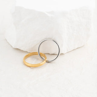 Mixed Metal Intertwined Ring- studio 