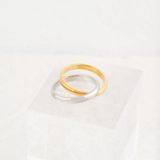 Mixed Metal Intertwined Ring- studio 