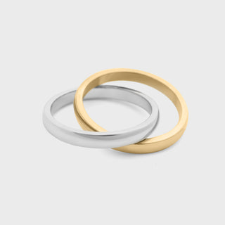 Mixed Metal Intertwined Ring