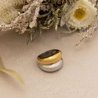 Mixed Metal Statement Ring