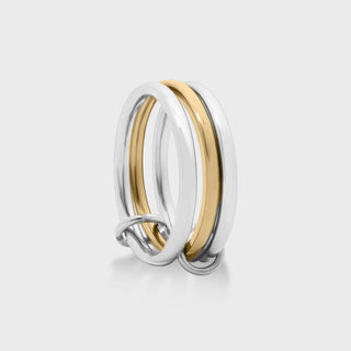 Mixed Metal Triple Intertwined Ring