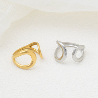 Crescent Cuff Adjustable Ring - studio