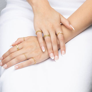 Petite Petal Adjustable Ring