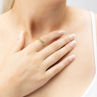 Petite Petal Adjustable Ring