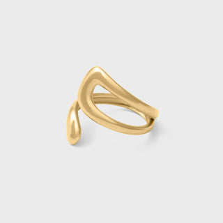 Twisted Spiral Cuff Ring - main