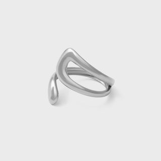 Twisted Spiral Cuff Ring- main