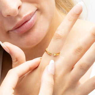 Dainty Open Stack Ring - Model