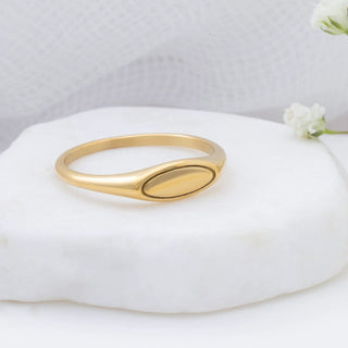 Dainty Oval Stack Ring- Studio