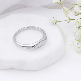 Dainty Oval Stack Ring- Studio