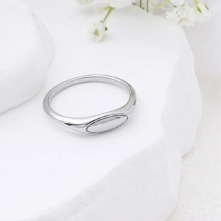 Dainty Oval Stack Ring- Studio