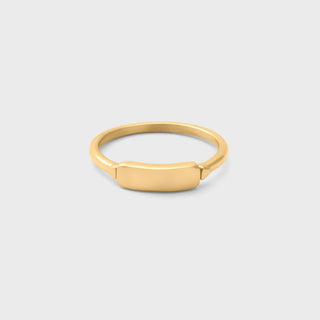 Dainty Plaque Stack Ring - Main