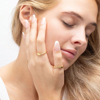 Rounded Plaque Stack Ring - Model