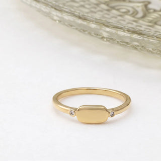 Rounded Plaque Stack Ring - Studio