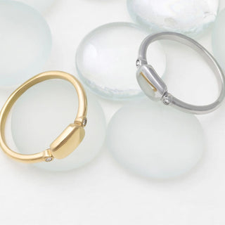 Rounded Plaque Stack Ring - Studio