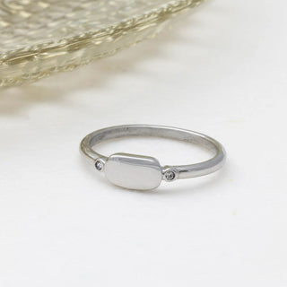 Rounded Plaque Stack Ring - Studio