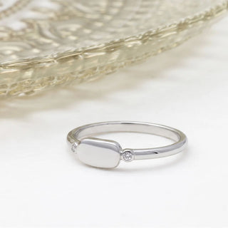 Rounded Plaque Stack Ring - Studio