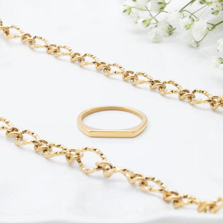 Dainty Flat Stack Ring - Studio