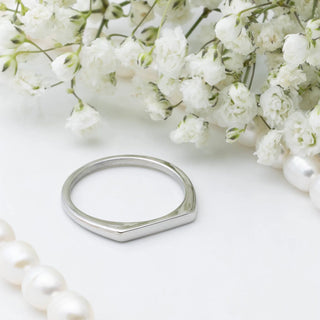 Dainty Flat Stack Ring - Studio