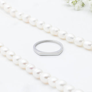 Dainty Flat Stack Ring - Studio
