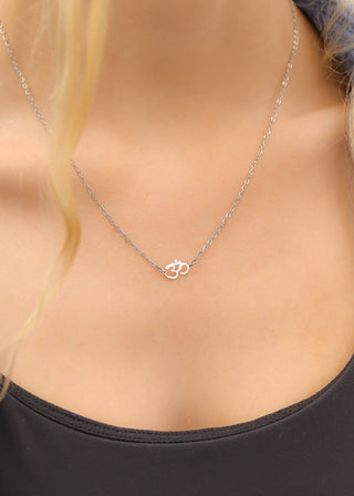 "Om" Dainty Charm Necklace