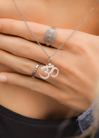 "Om" Charm Necklace