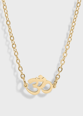 Om Charm Connector Necklace