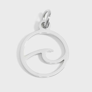Wave Charm Silver