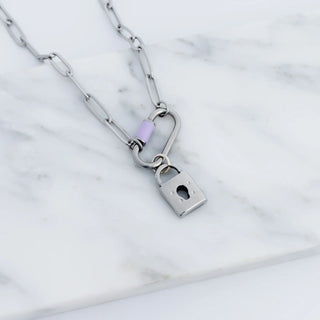 18K Gold PVD Stainless Steel Padlock Charm