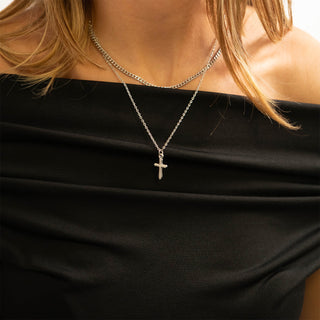Textured Cross Charm