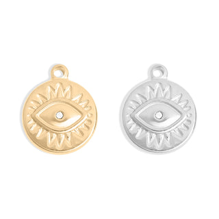 Evil Eye Sun Disc Charm