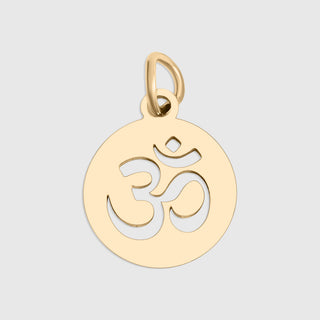 "Om" Symbol Circle Pendant