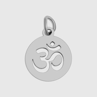 "Om" Symbol Circle Pendant