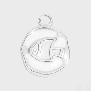 White Epoxy Fish Charm