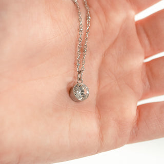 Round Birthstone Charm