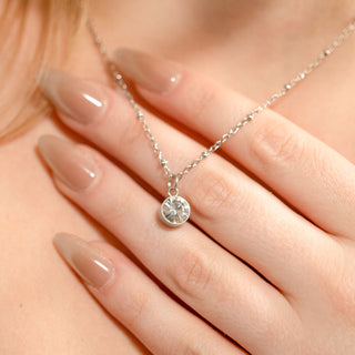 Round Birthstone Charm