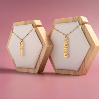 18K Gold PVD Stainless Steel Mama Charm