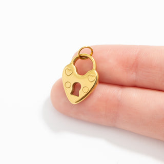 Vintage Heart Lock Charm