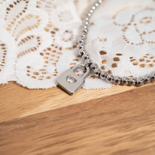 Padlock with Heart Charm